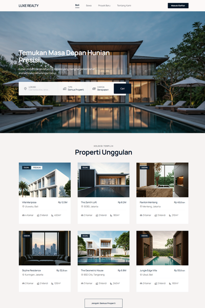 Website Katalog Perumahan